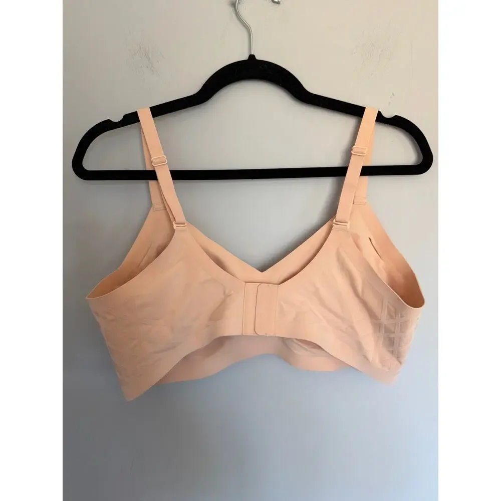 Honeylove 1X Peach Bralette Wireless Comfort Bra Excellent Condition